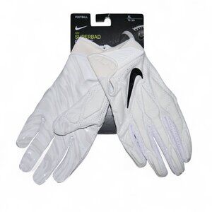 Jordan Superbad Football Gloves Size XL White Sticky Grippy Breathable NWT